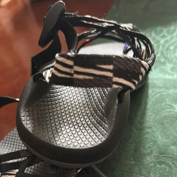 Chaco Black Sandals with Textured Footbed - Picture 8 of 8